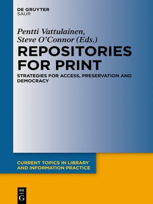 cover image of Repositories for Print